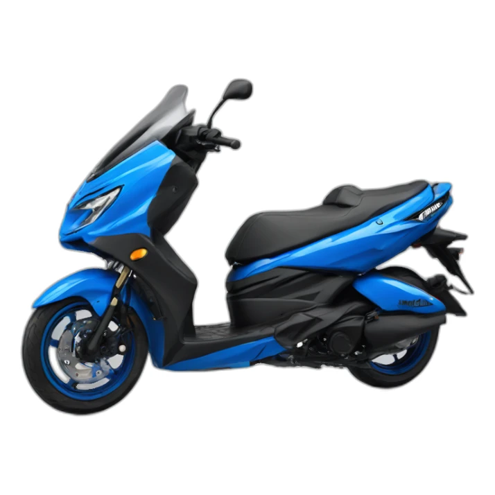 Yamaha aerox blue 72cc sticker