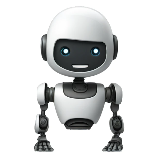 robot say Hello welcome  sticker