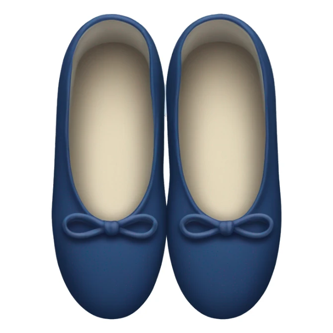 Navy blue ballet slippers  sticker