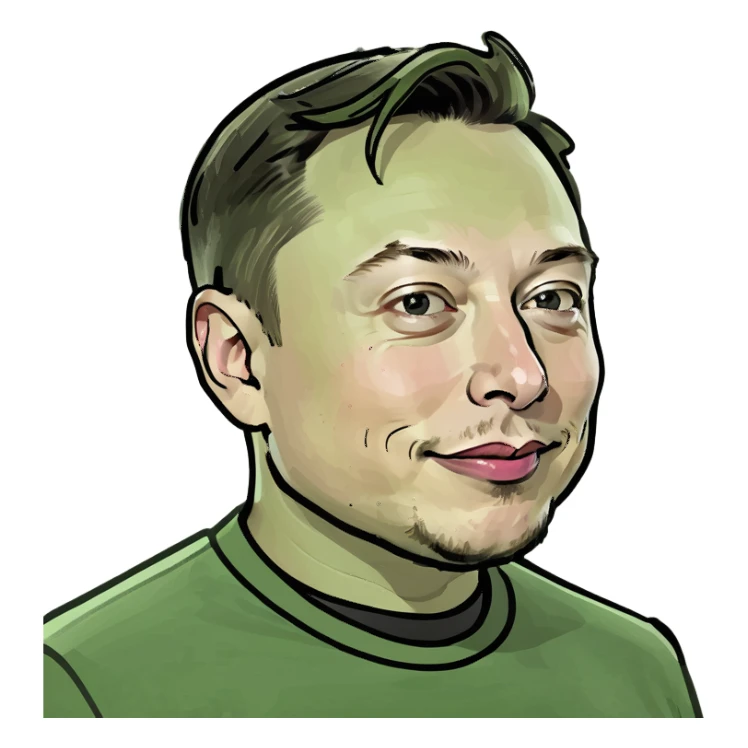 Elon Musk sticker