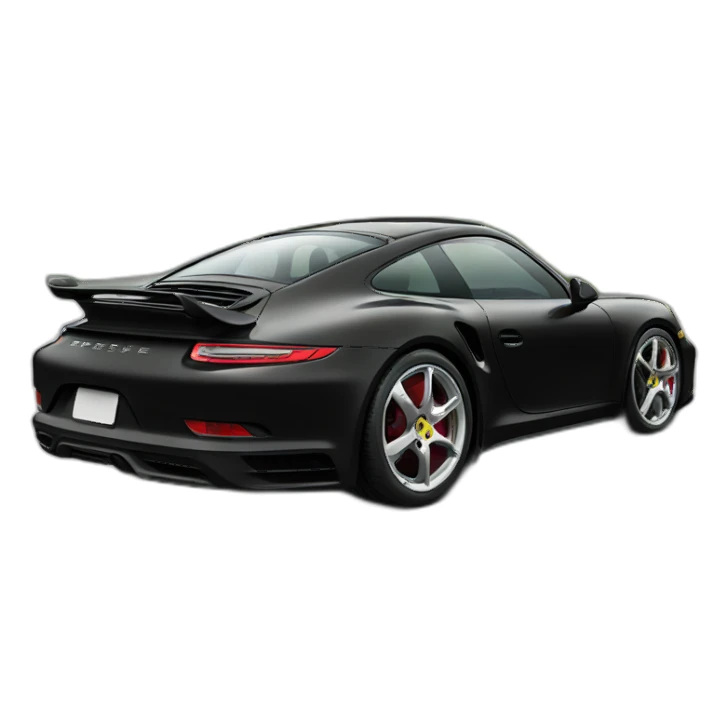 porshe car black sticker