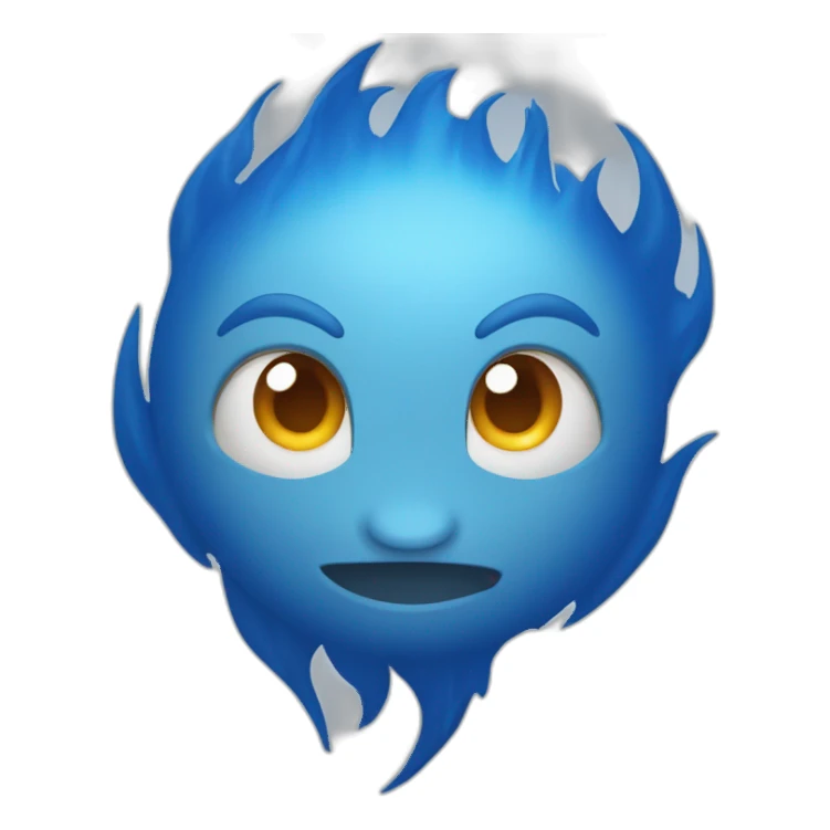 Flammes bleue sticker