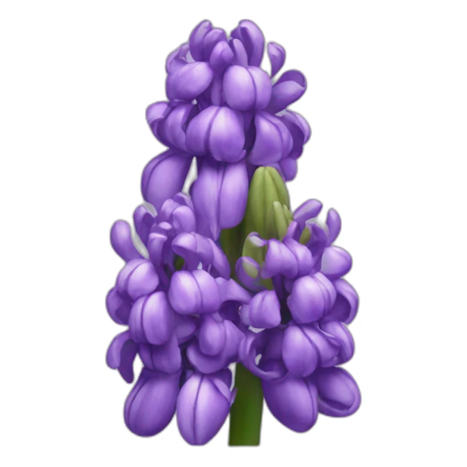 Purple hyacinth flower sticker