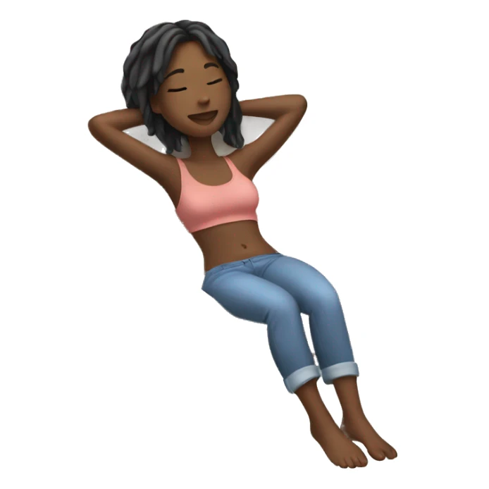 Girl relax sticker