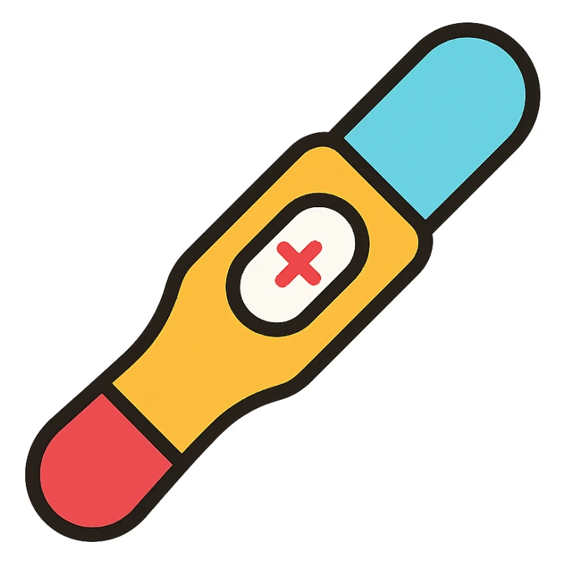 pregnancy test, positive result, minimal style sticker