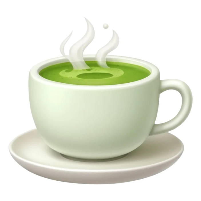 matcha in white cup sticker
