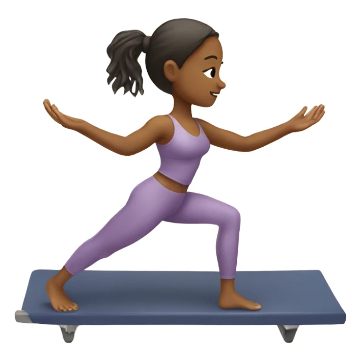 girl doing Pilates  sticker