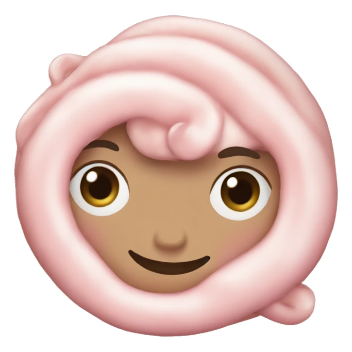 light pink Cinnamon roll sticker