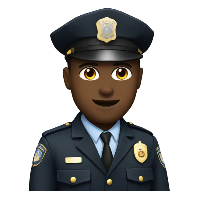 A cop with heart eyes  sticker