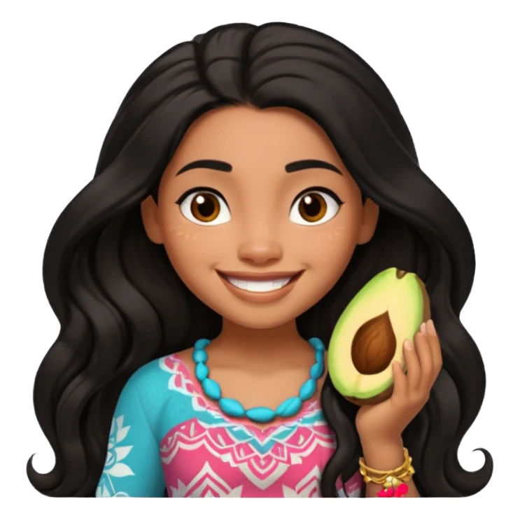 moana face sticker