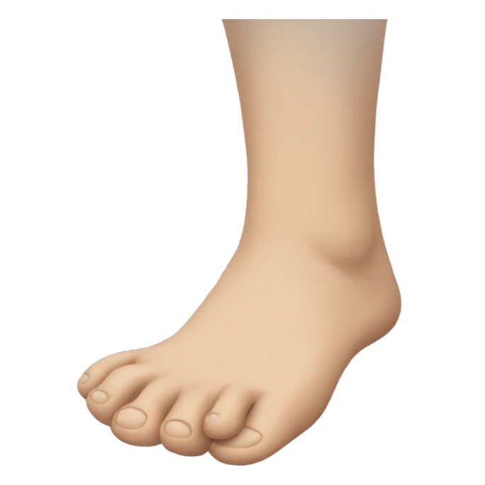 a person touching their feet sticker