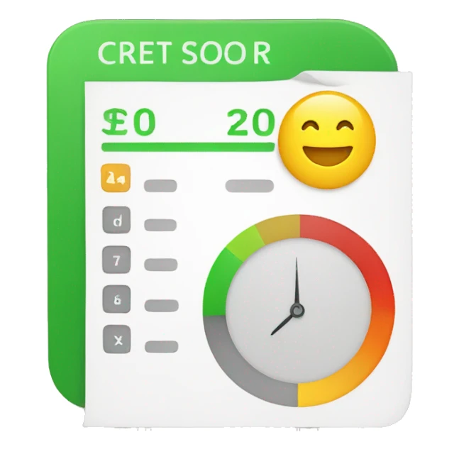 credit score grafic sticker