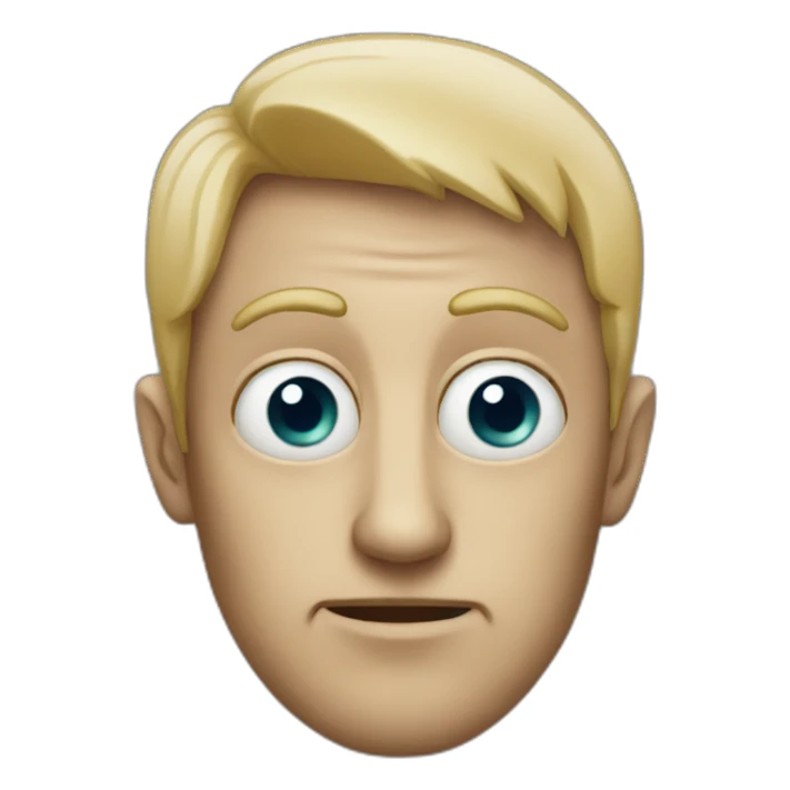 Man with eight eyes sticker