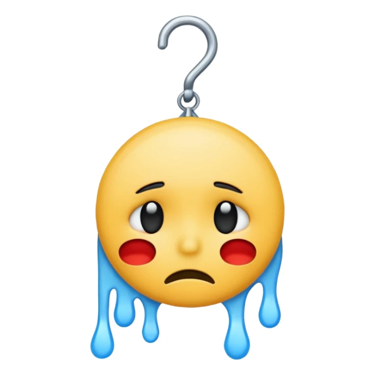 Hanging suicide emoji sticker
