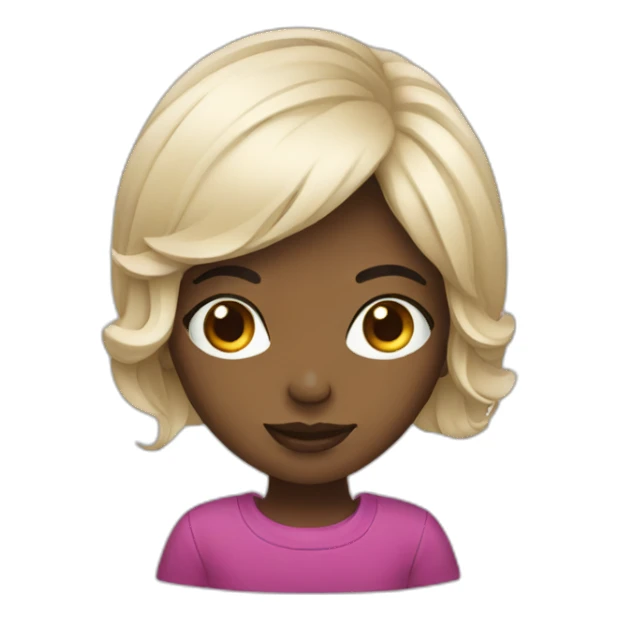 Designer girl sticker