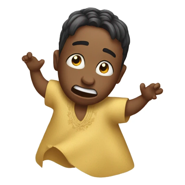 Crying dancing sticker