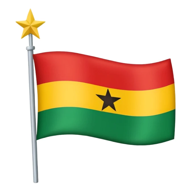 Create flag of Ghana sticker