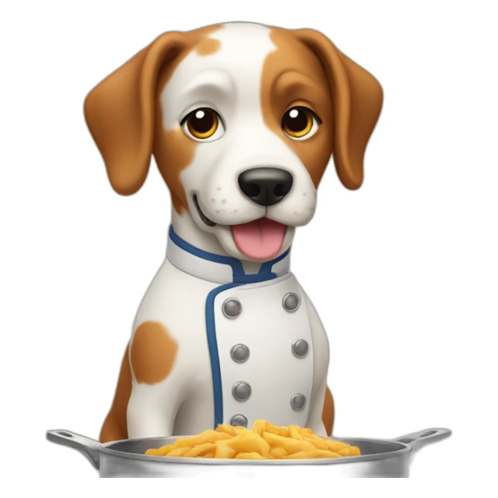 Dog cooking sticker