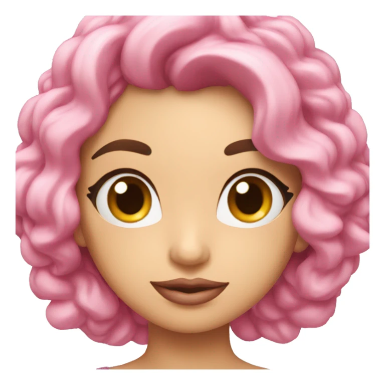 Auto rosa con moños coquette sticker