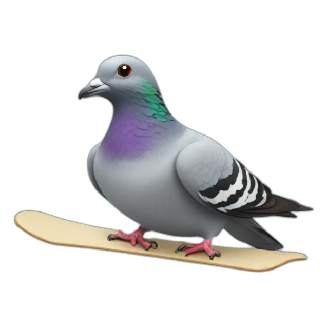 Pigeon skater sticker