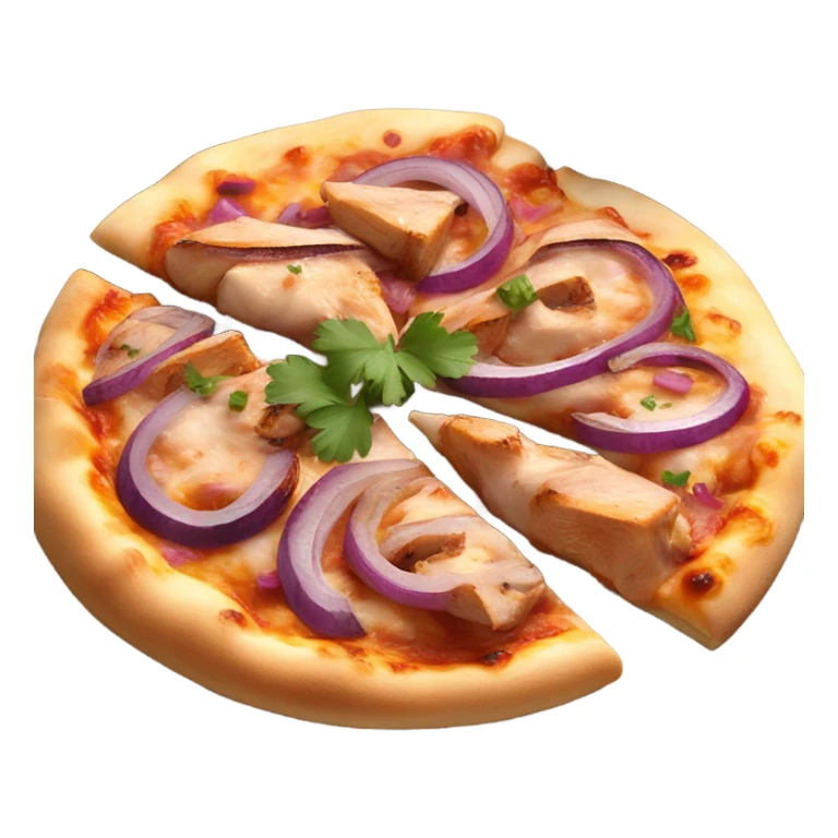 chicken bbq pizza sticker