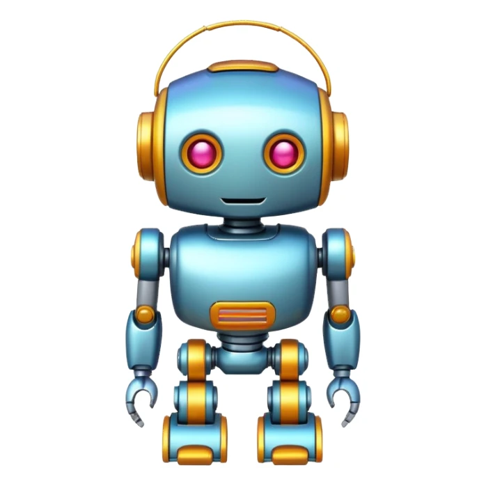 robot pretty toy sticker