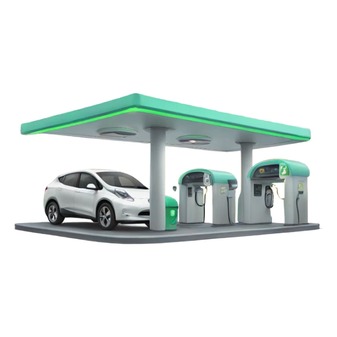 electric car station sticker