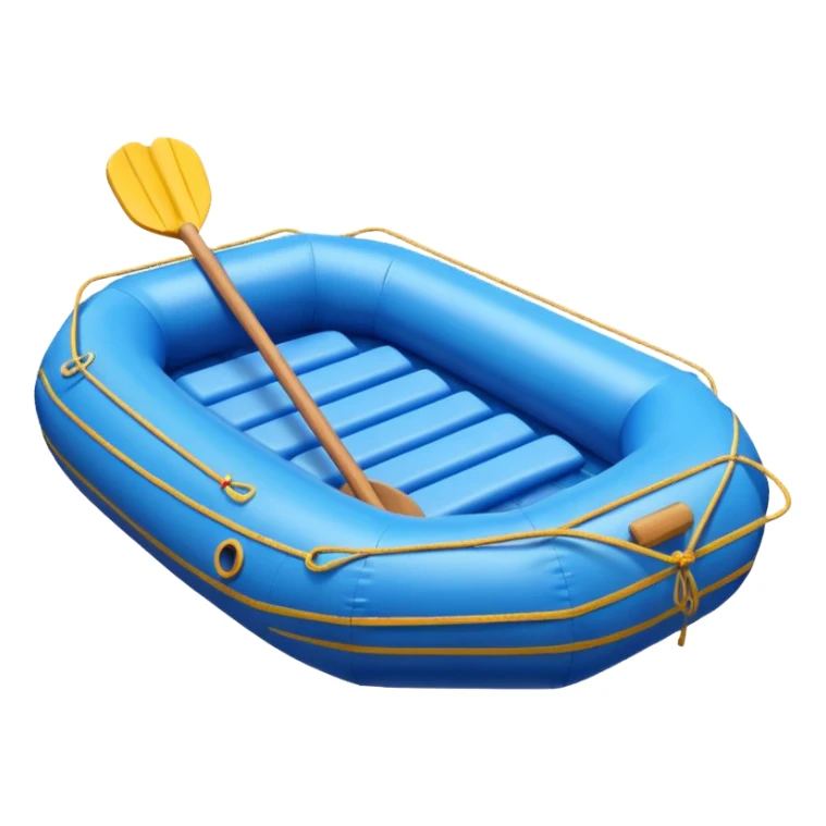 round rafting boat sticker