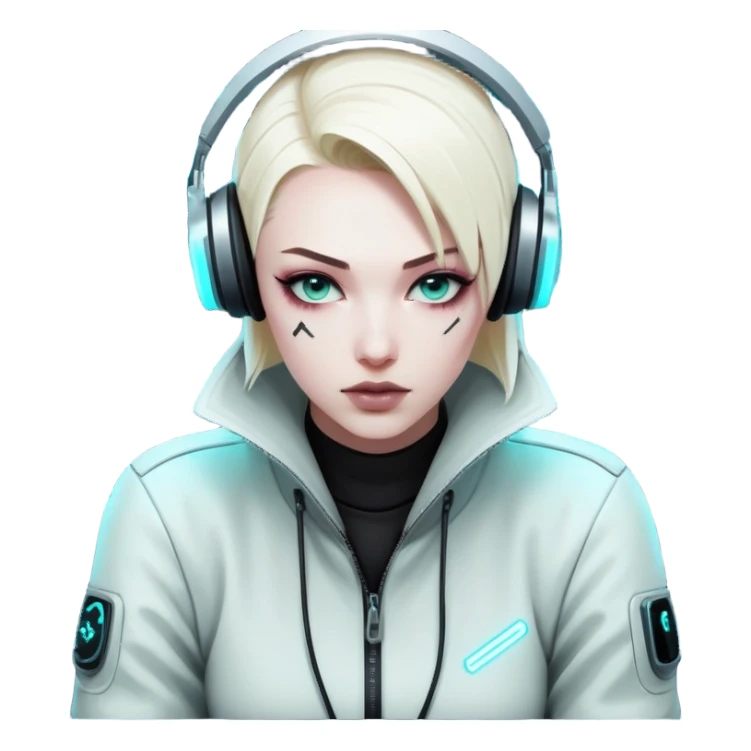 monochrome cyberpunk hacker terminal command center sticker