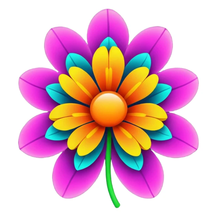 digitel flower sticker