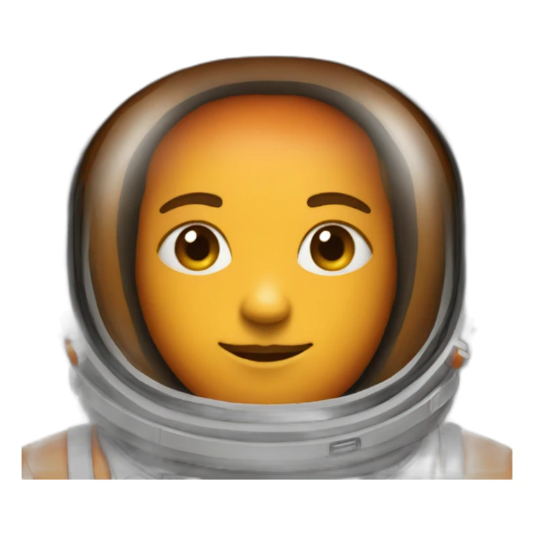 astronaut orange suit sticker