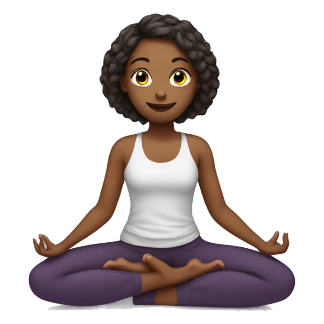  Girl doing yoga sticker