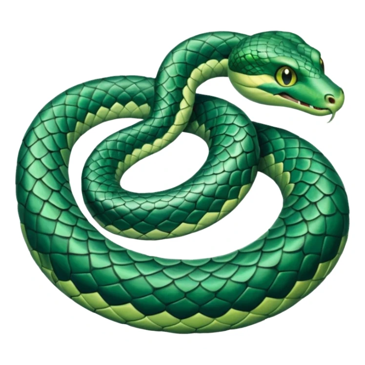 serpent green aqua sticker