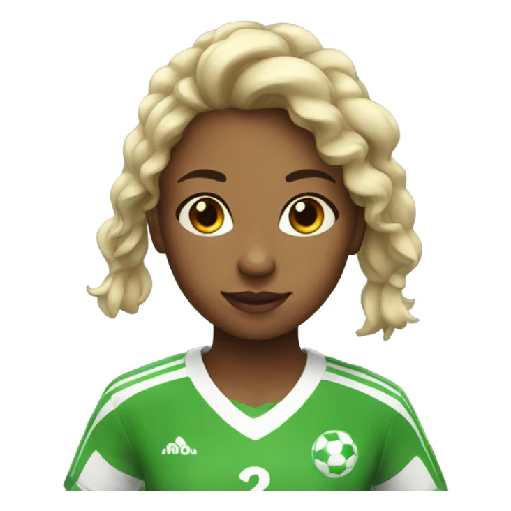 Soccer girl sticker