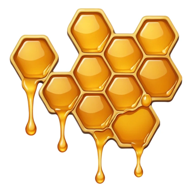 honeycomb with dripping honey sticker