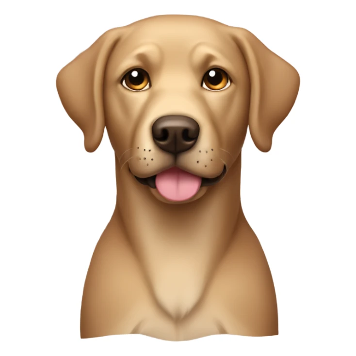 Perro labrador color marrón  sticker
