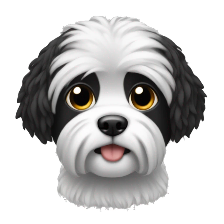 Black with some white shitzu sticker