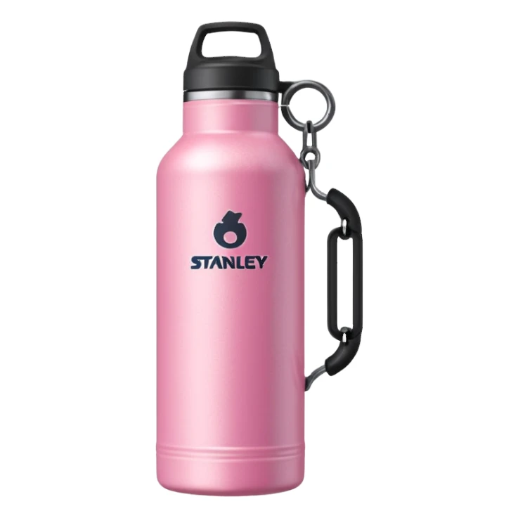 pink stanley water bottle sticker