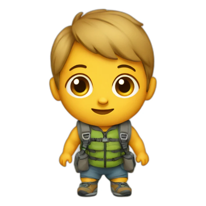 backpacking baby sticker