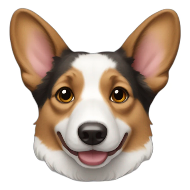Cardigan welsh corgi head sticker