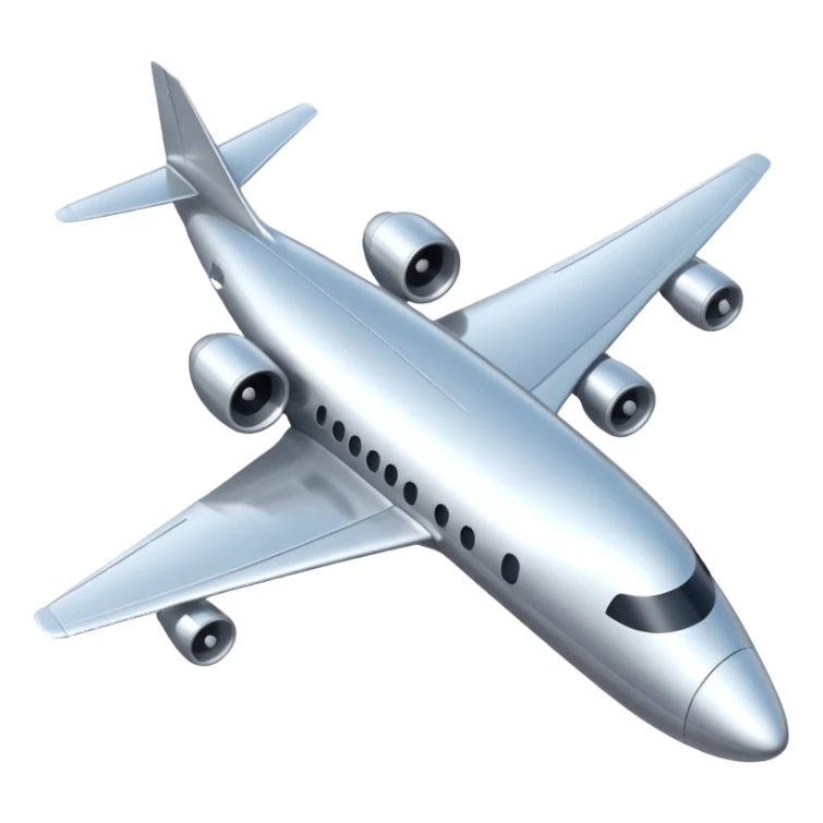 plane up view sticker
