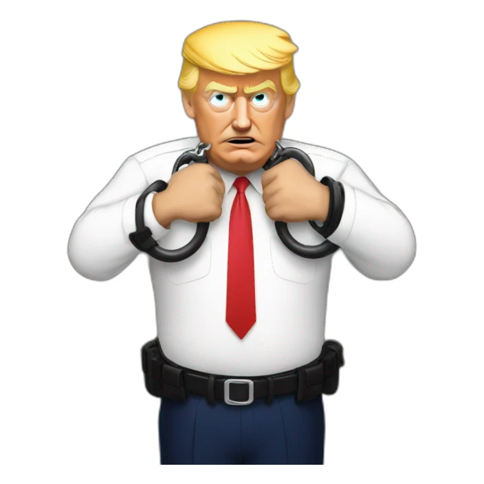 trump-in-handcuffs sticker