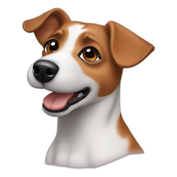 joana the jack russel dog sticker