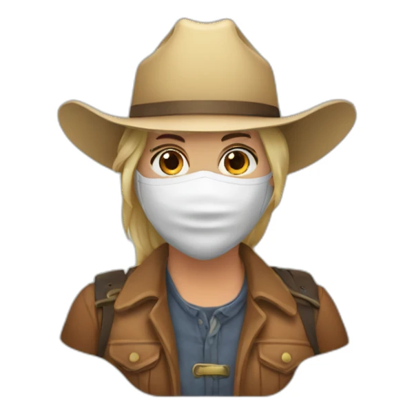 masked_genderneutral_rancher sticker