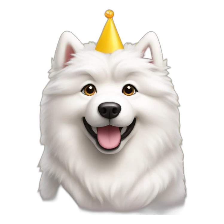Samoyed dog birthday sticker