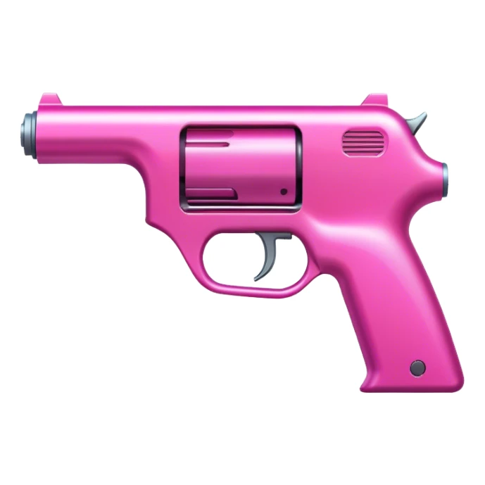 laser pink gun  sticker
