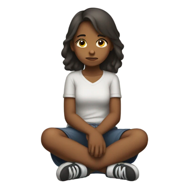 girl depressed sticker