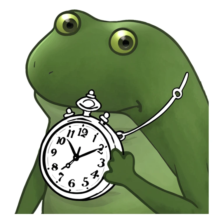 Clock it sticker