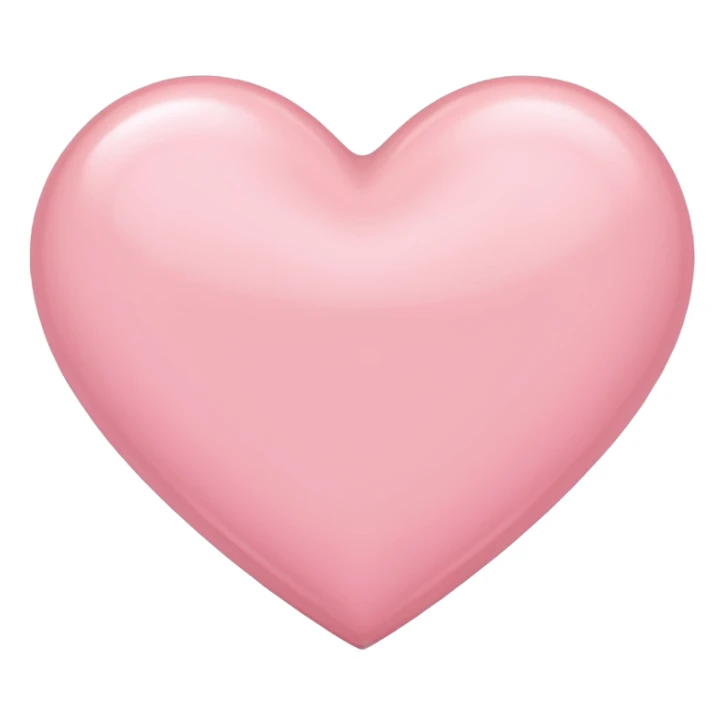 Light pink heart sticker