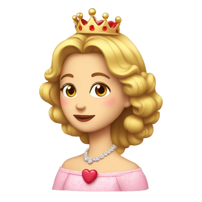 La reina Isabel con corazones sticker